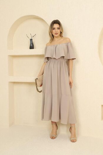 MAY MARA Γυναικείο φόρεμα Madonna Collar Plus Size