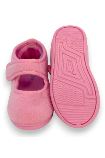 First Step Gülkurusu Kız Çocuk Cırt Cırtlı Babet -F-741