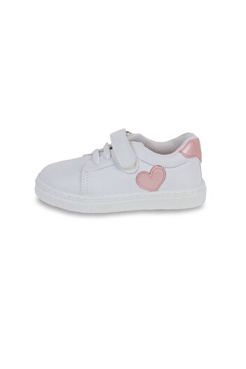 First Step Pembe Kalpli Cırt Cırtlı Kız Çocuk Günlük Sneaker Spor Ayakkabı-s-1001