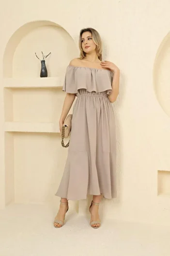 MAY MARA Γυναικείο φόρεμα Madonna Collar Plus Size