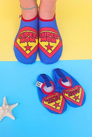 First Step Cizme combinabile pentru piscină și mare Super Mom și Super Baby Saks Mother Child (se vând separat