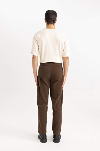 DeFacto Straight Cut Regular Waist Tube Leg Basic Pants - Pocket B2156Ax23Au