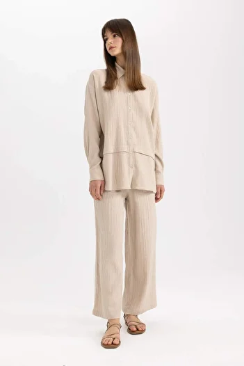 DeFacto Παντελόνι φαρδύ Muslin - Z3340az23sp