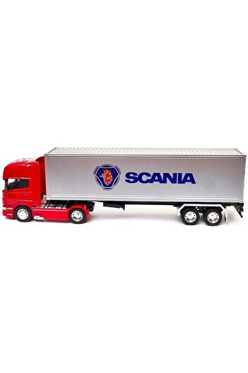 WELLY Scanıa V8 Metal Tır 1:32 Oyuncak Tır Dorseli Tır Scanıa Model Tırlar