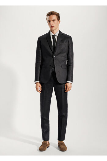 MANGO Woman Men's Black Trousers -57130027