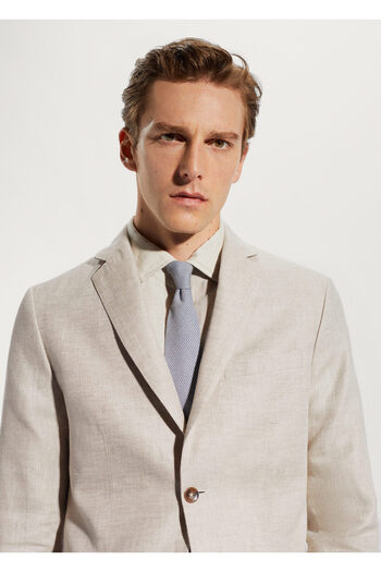 MANGO Woman Men's Beige Blazer Jacket -57140554