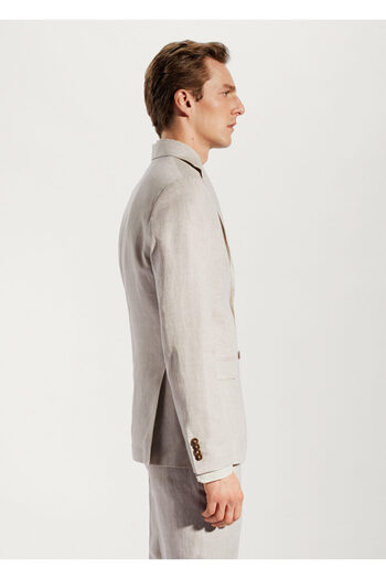 MANGO Woman Men's Beige Blazer Jacket -57140554