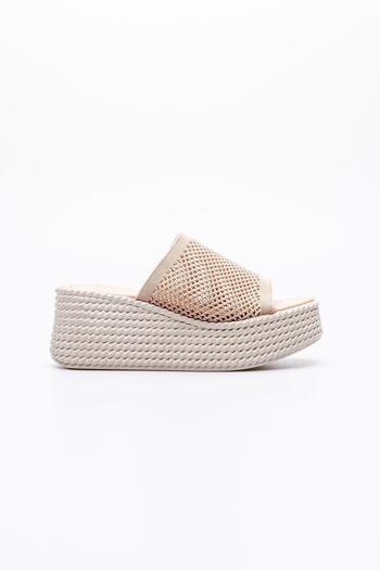TOPUK Jodie Nude Breathable Padding Sole Thick Band Slippers