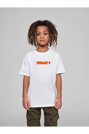 VASK Παιδικό μπλουζάκι Unisex What Cotton Crew Neck