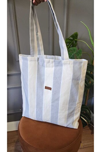 ALTINPAMUK Benita Gray Cream Shoulder and Hand Bag - Multi-Purpose Fabric
