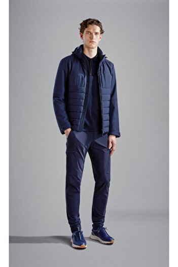 PAUL&SHARK Navy Blue Men's Jacket - Hooded, Zipper and Pocket, Long Sleeve 14312109 -013