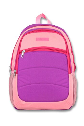 ÜMİT ÇANTA Middle School College Lump Bag for High School and Daily Use - Purple-Pink - Girl