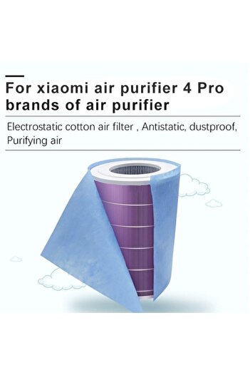 FilterHauz I Xiaomi Mi Air Purifier 4 Pro Için Toz Tutucu Filtre 10 Adet