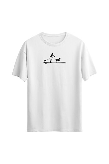 Açık Garaj Unisex Minimal T-shirt - Ανδρικό μπλουζάκι με στάμπα