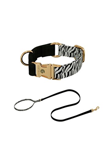 GoPawGo Shadow Charm Dog - Neck Collar and Walking Strap Set