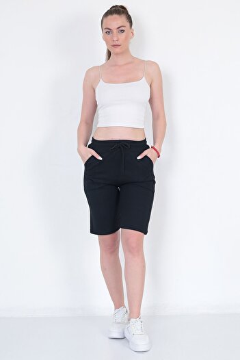 KonForYou Navy Blue Unisex Plus Size Comfortable Cotton Shorts