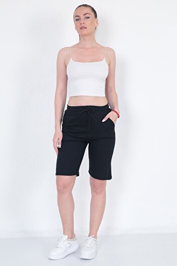 KonForYou Navy Blue Unisex Plus Size Comfortable Cotton Shorts