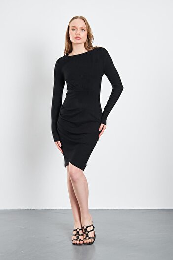 ESPİNA Viscose Midi Camisole Dress - Flounced Skirt