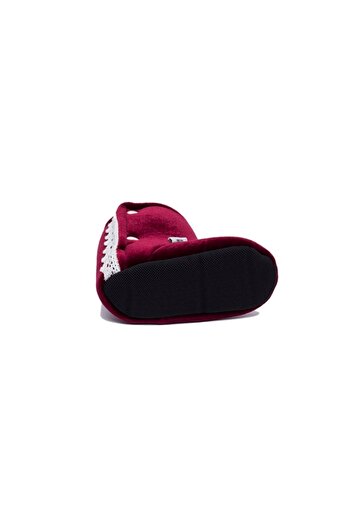 First Step Bordo Kadife Ev Botu