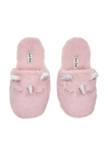 First Step Peluş Unicorn Anne Terlik Ve Bebek Panduf (terlik Ve Panduf Ayrı Satılmaktadır.)
