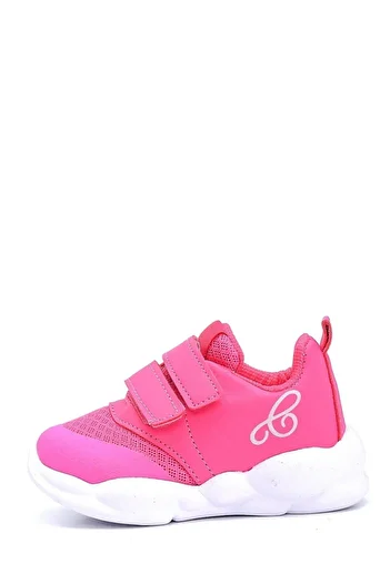 First Step Pantofi sport pentru copii fucsia cu branț din spumă cu memorie ultra ușoară M-1000