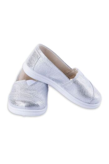 First Step Pantofi de in Paiete Toms Argintiu