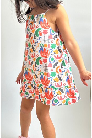 Zebra GIRL'S POPLIN ROPE SLING DRESS