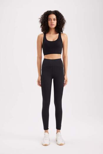 DeFacto Fit Waist Wrap Athlete Heavy Fabric Leggings Z0817az22au