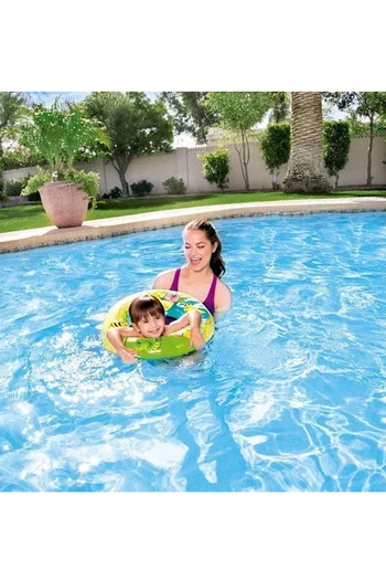 direkstoktan 56 cm Çocuklar İçin Deniz Simidi Baskılı Desenli 3-6 Yaş / Inflatable Swim Ring 36013