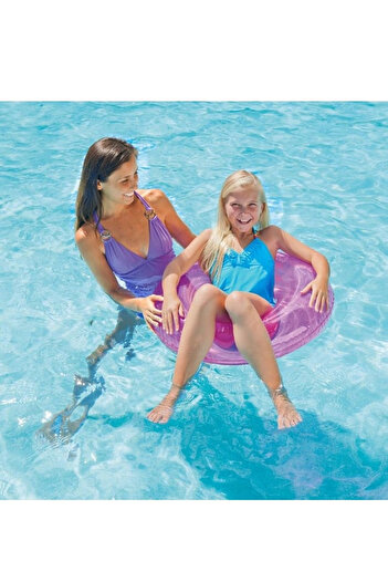Intex 76 Cm Jumbo Deniz Havuz Simidi 8 Yaş üstü için / Transparent Swim Tube - 59260
