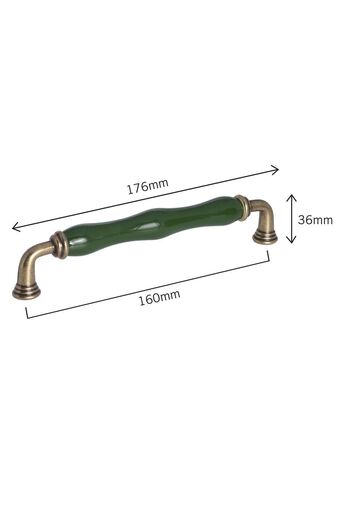Porcellana Perla 16 Cm-Porcelain Cabinet Handle Drawer Furniture Handle Kitchen Bathroom Handle Children's Handle Sapphire160 Mm-Stk386