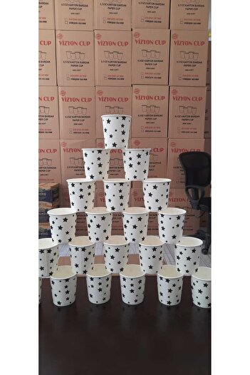 VİZYON Karton Bardak 6.5 Oz 2000 Adet
