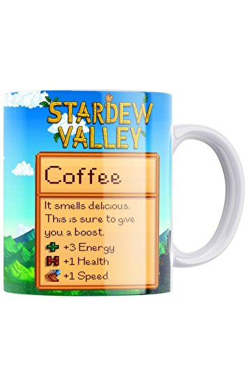 remonz Stardew Valley Coffee Printed Porcelain Mug