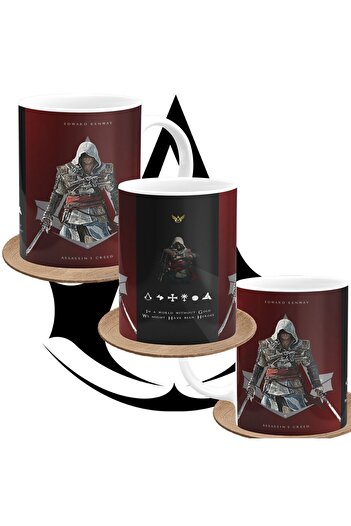 remonz Assassin's Creed Edward Kenway Specially Designed Printed Porcelain Mug for Actors