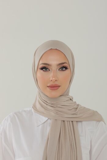 Beyzak Stone Luxury Combed Cotton Shawl - Women's Hijab Jersey Hijab Lycra Shawl