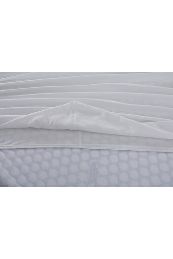Doqu Home Colorful Fitted Sheet Double - White