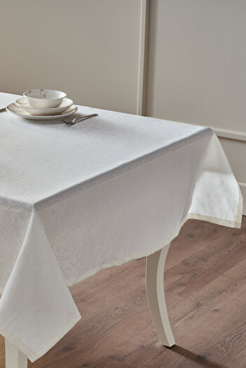 Doqu Home Glory Masa Örtüsü 140x240cm - Krem