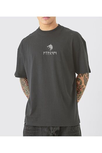 Uniquetex Gokturk Letters Patterned - Special Design Oversize T-Shirt