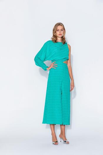 KAMEYA One Shoulder Slit Detailed Dress - 24s40443