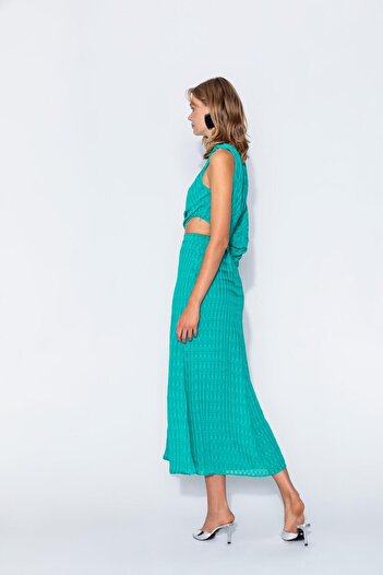 KAMEYA One Shoulder Slit Detailed Dress - 24s40443