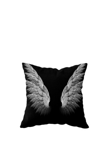 on the clouds Double Sided White Wing Pattern Pillowcase - Hidden Zipper Throw Pillow Seat Pillowcase