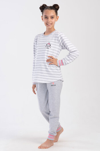 VİENETTA 9-10/15-16 Girl's Long Sleeve Pajama Set - 403027