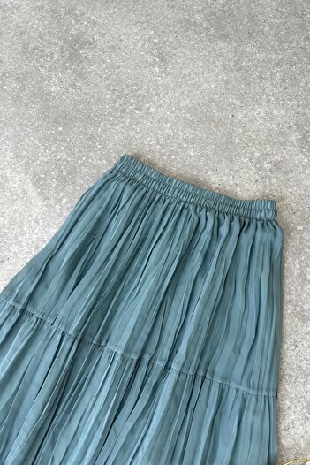 Poliyance Petrol Blue Lara Skirt