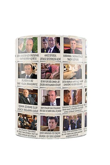 remonz Valley of the Wolves Series Council Racons Printed Porcelain Mug with Wooden Coaster Gift