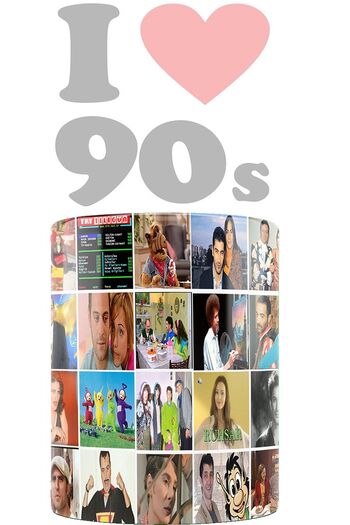 remonz 90's Media Concept 100% Porcelain White Mug