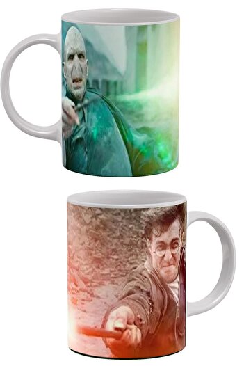remonz Voldemort Vs Potter Printed Porcelain Mug