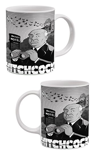 remonz Alfred Hitchcock Printed Porcelain Mug