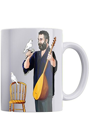 remonz Ahmet Kaya Printed 100% Porcelain Mug