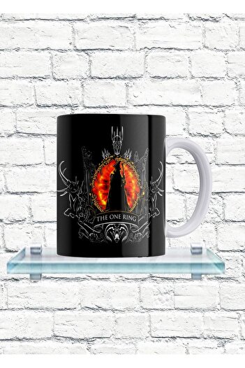 remonz LOTR The Lord of the Rings One Ring Printed 100% Porcelain Mug