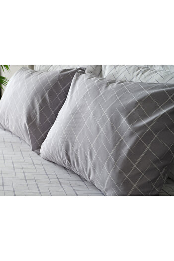 Doqu Home Easy Cotton Glimmer Comforter Set Tek Kişilik - Gri